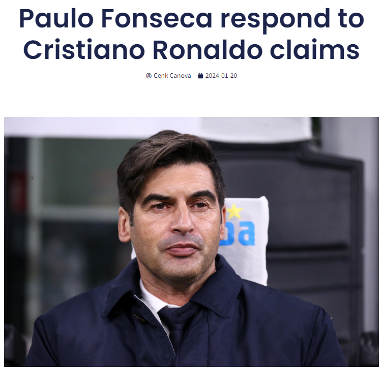 法甲教练:克里斯蒂亚诺·罗纳尔多从未在法甲踢过球 但认为自己较差 聪明人都知道他说这话的目的